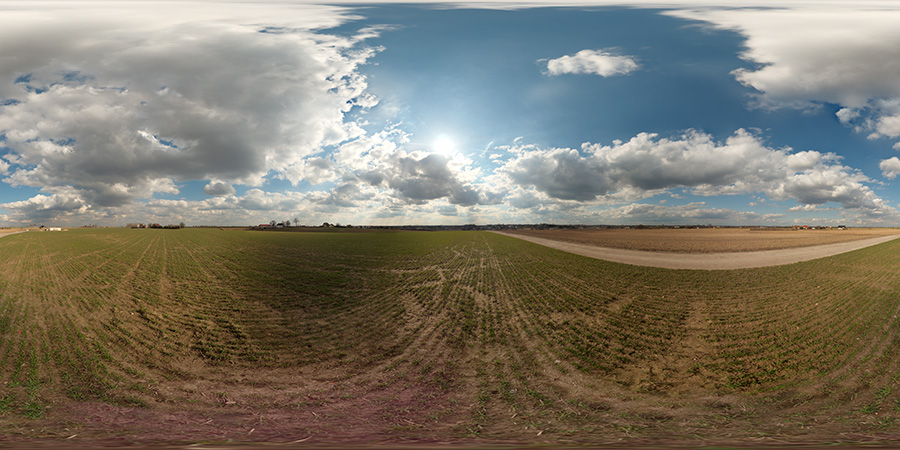 Free HDRi Sky taken at field  - Freebies - Free HDRI Maps