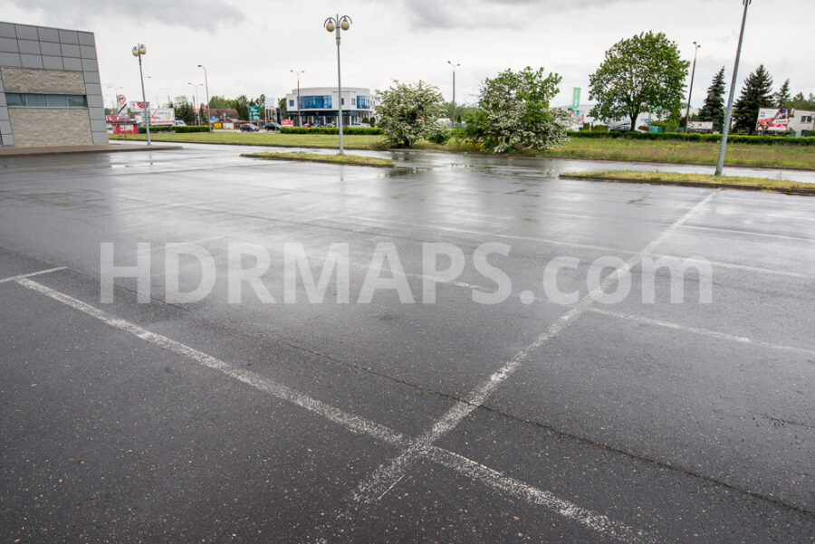 Parking lot at commercial zone • Urban HDRi Map and 17 backplates ...