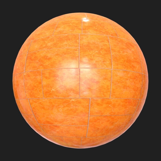 free orange tiles pbr tetxure