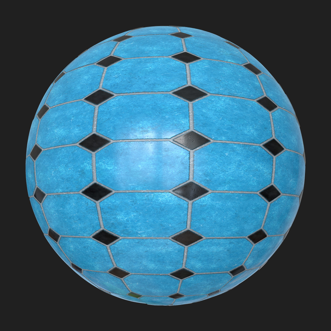 Tiles_007_Textures blue black tilles pbr free texture