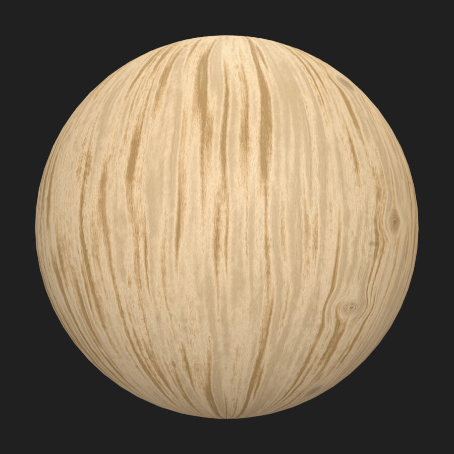 Solid bright wood material