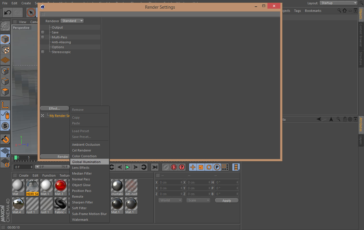 cinema 4d vray settings that work well