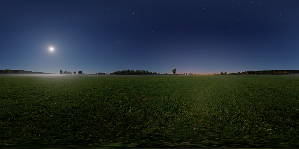 Meadow at night  - HDRIs - Night