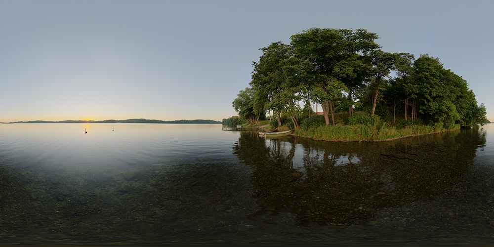 Quiet lake just after sunset  - HDRIs - Nature