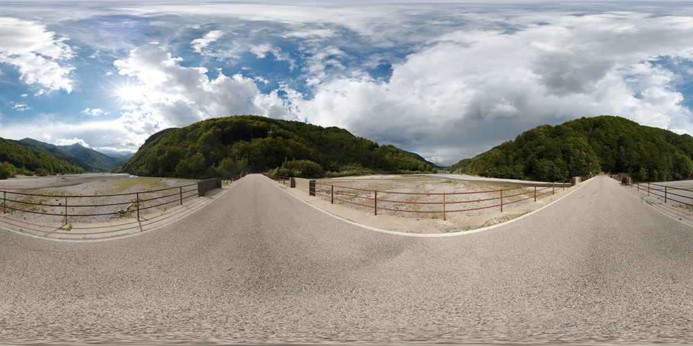 Road bridge in Dolomites  - HDRIs - Roads