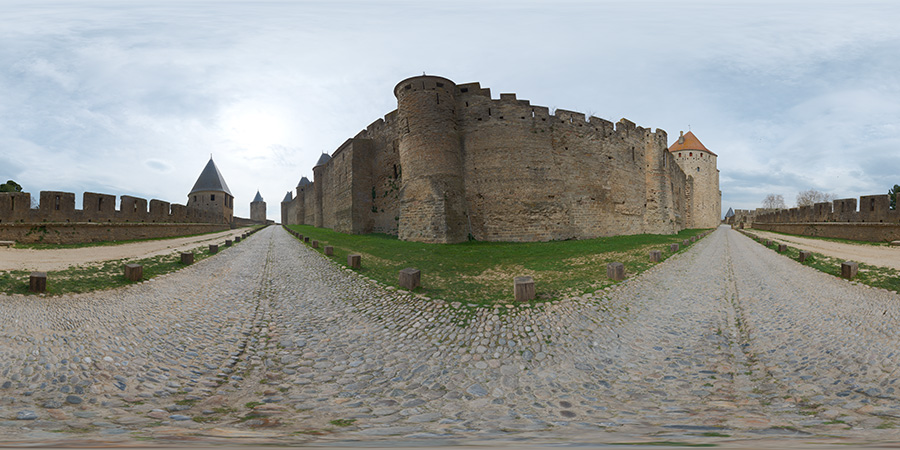Medieval citadel road  - HDRIs - Roads