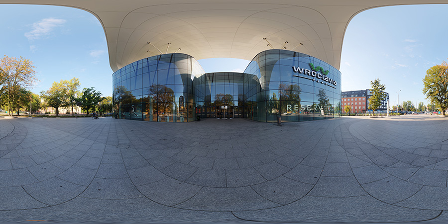 Shopping mall exterior  - HDRI Maps - Roofed - Urban