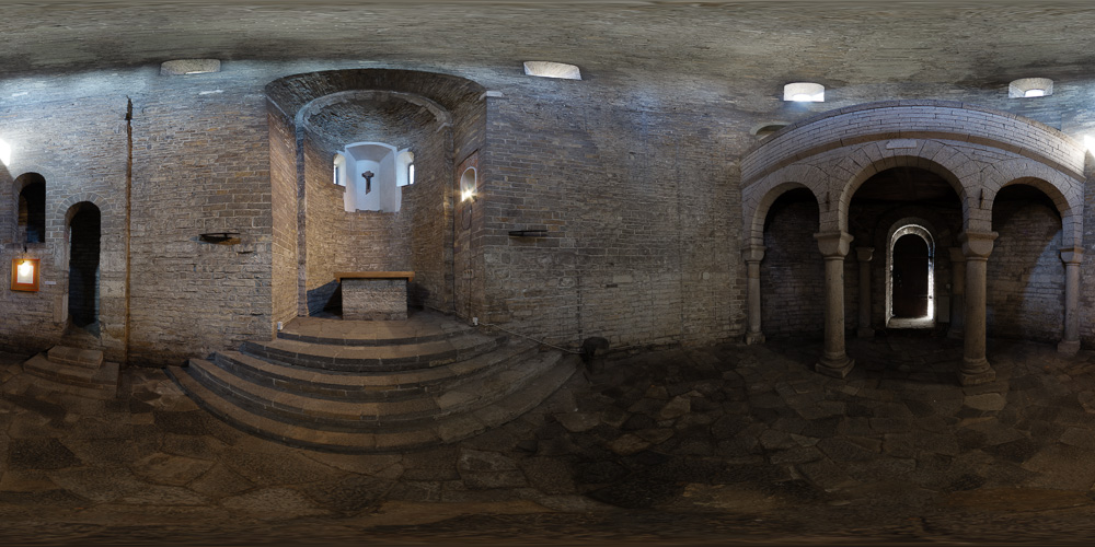 The interior of the Romanesque rotunda  - Free HDRI Maps - Freebies