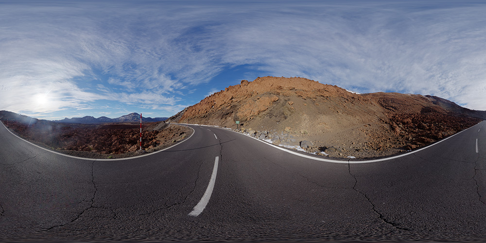 Road in Tenerife's mountain landscape  - Free HDRI Maps - Freebies