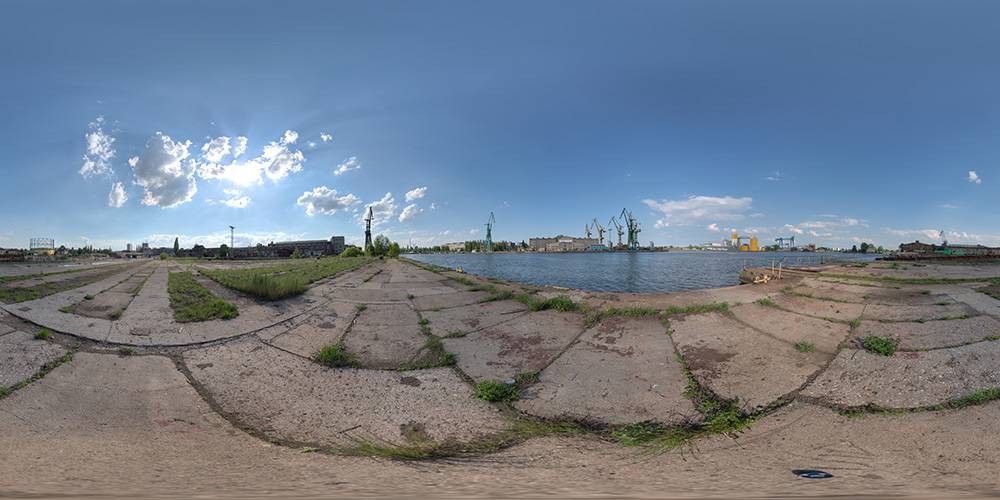 Ramp in old Gdansk shipyard  - Free HDRI Maps - Freebies