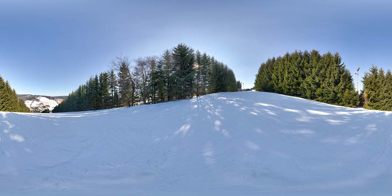 Ski slope in Owl Mountains  - HDRI Maps - Nature