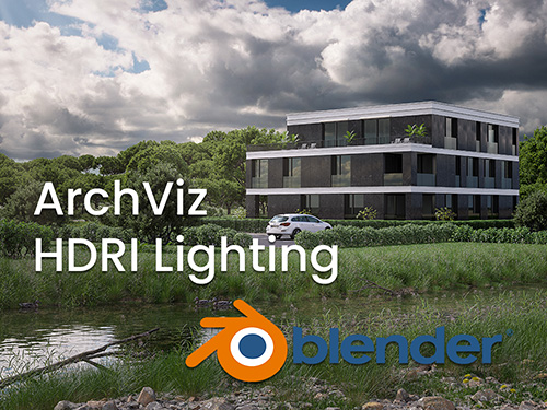 Realistic HDRI lighting for exterior ArchViz in Blender
