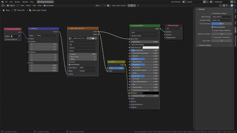 Gobos Video Light textures - Blender Tutorial - HDRMAPS™