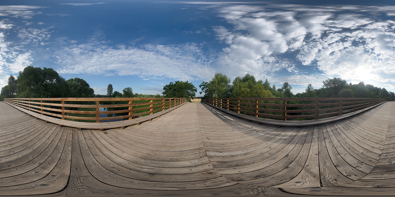 Wooden bridge at Bela river  - HDRIs - Roads