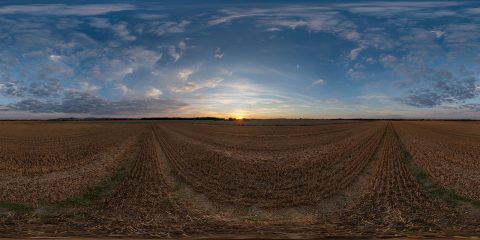 Skydome do pôr do sol com nuvens noturnas como visão panorâmica hdri 360  perfeita em formato equiretangular esférico para uso em gráficos 3d ou  desenvolvimento de jogos como substituição de cúpula do