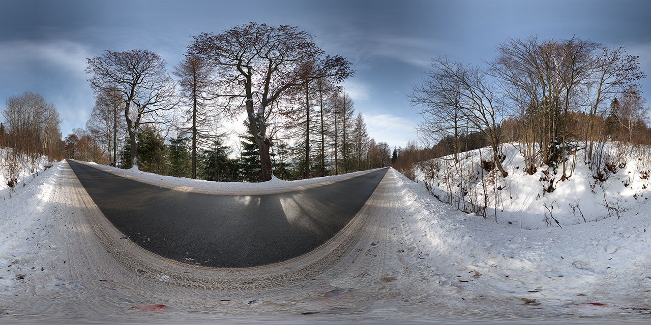 Winter Kreuzplänel Road  - HDRIs - Roads