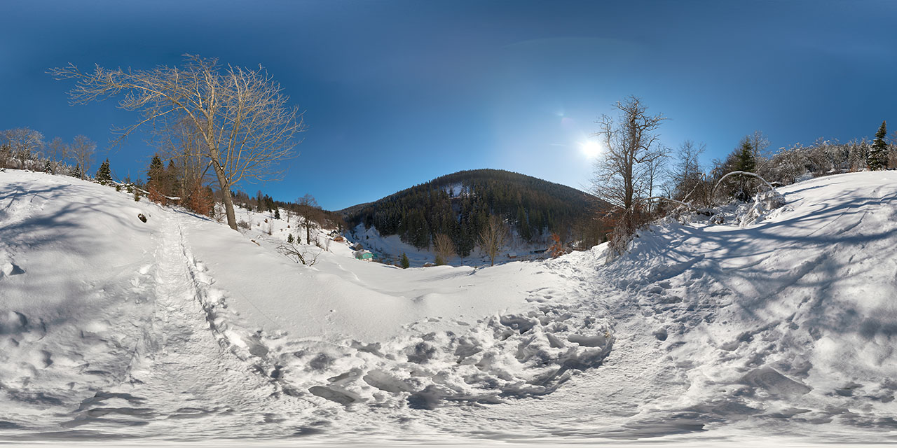 Winter Valley Landscape  - Free HDRI Maps - Freebies