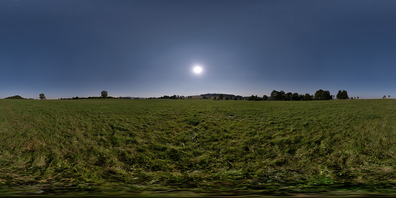 Kalten-Floss Meadow at Night  - HDRIs - Nature - Night - Skies