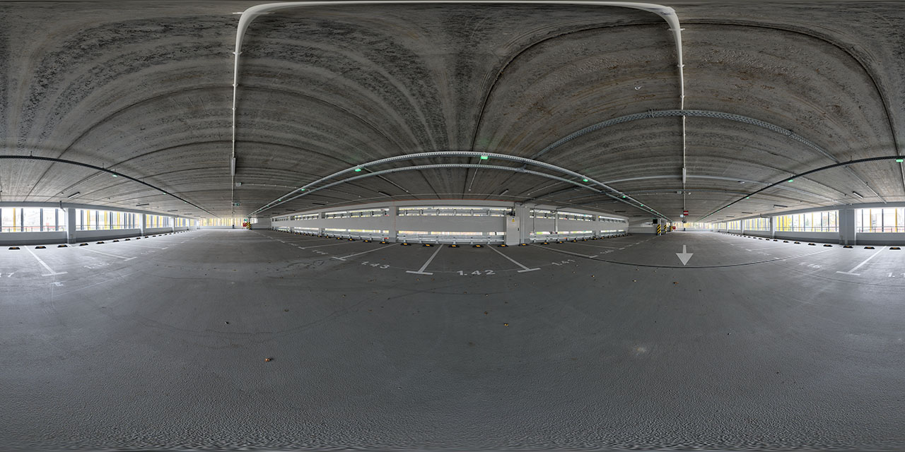 Park and Ride Garage 2  - HDRIs - Roofed - Urban