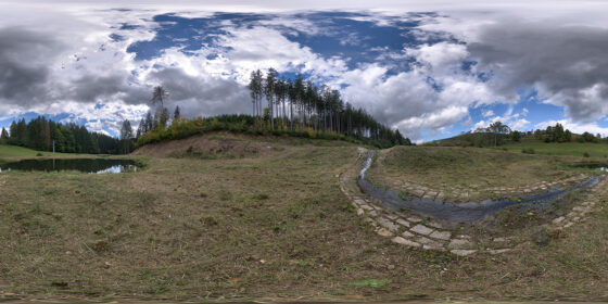 stream water pond hdri map