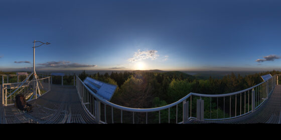 owl mountains kalenica view at sunset