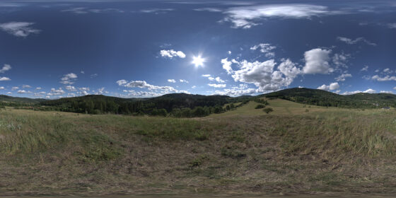 Egg Hill meadow sky hdri map