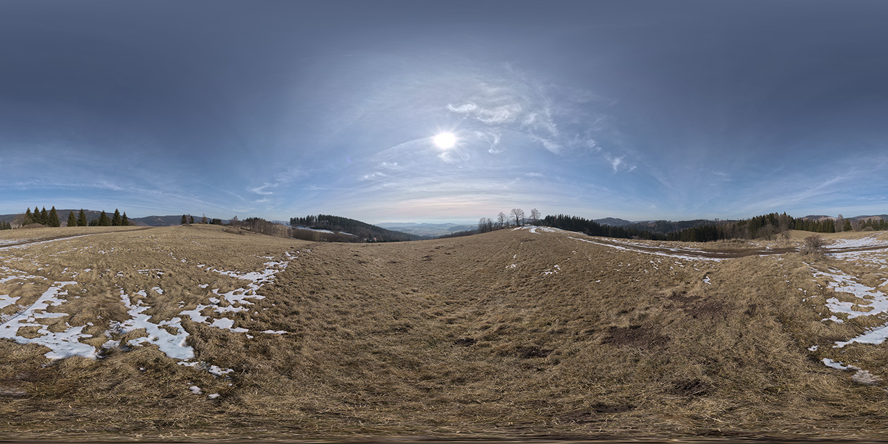 Winter Noon at Gruntowa Summit  - HDRIs - Skies