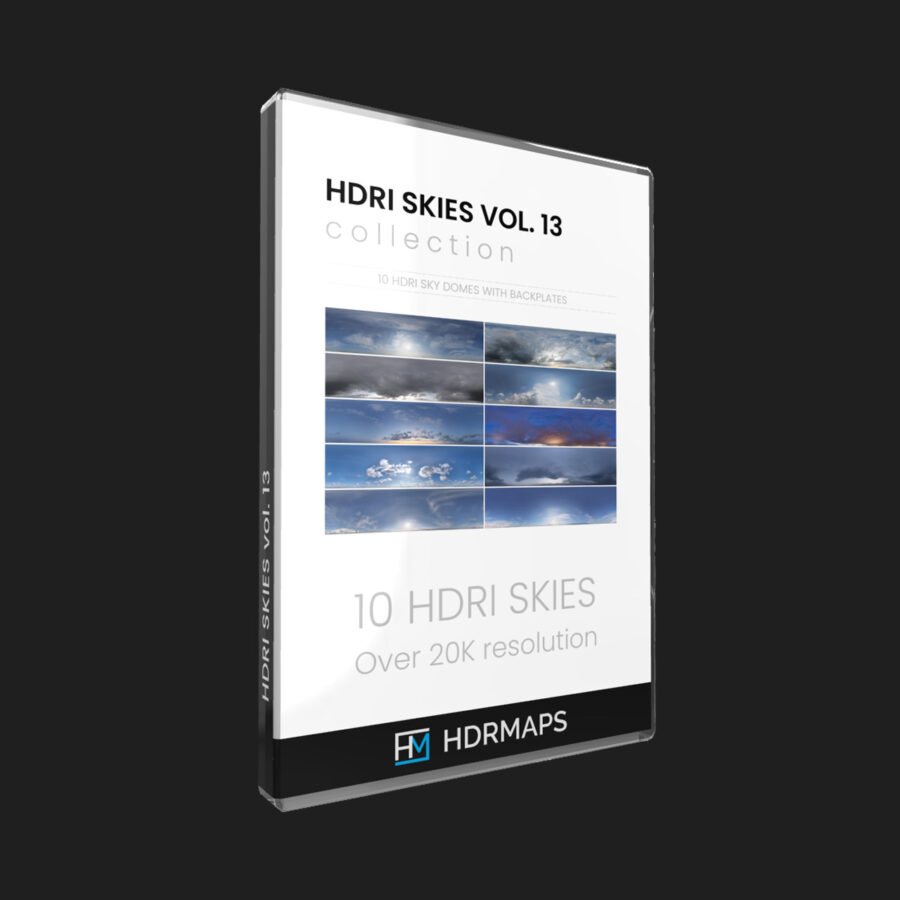 hdri skies collection - clear hdris, no distracting trees or buildings in the background, perfect for architectural visualizations in VRay, Corona Render, Blender Cycles, or Unreal Engine