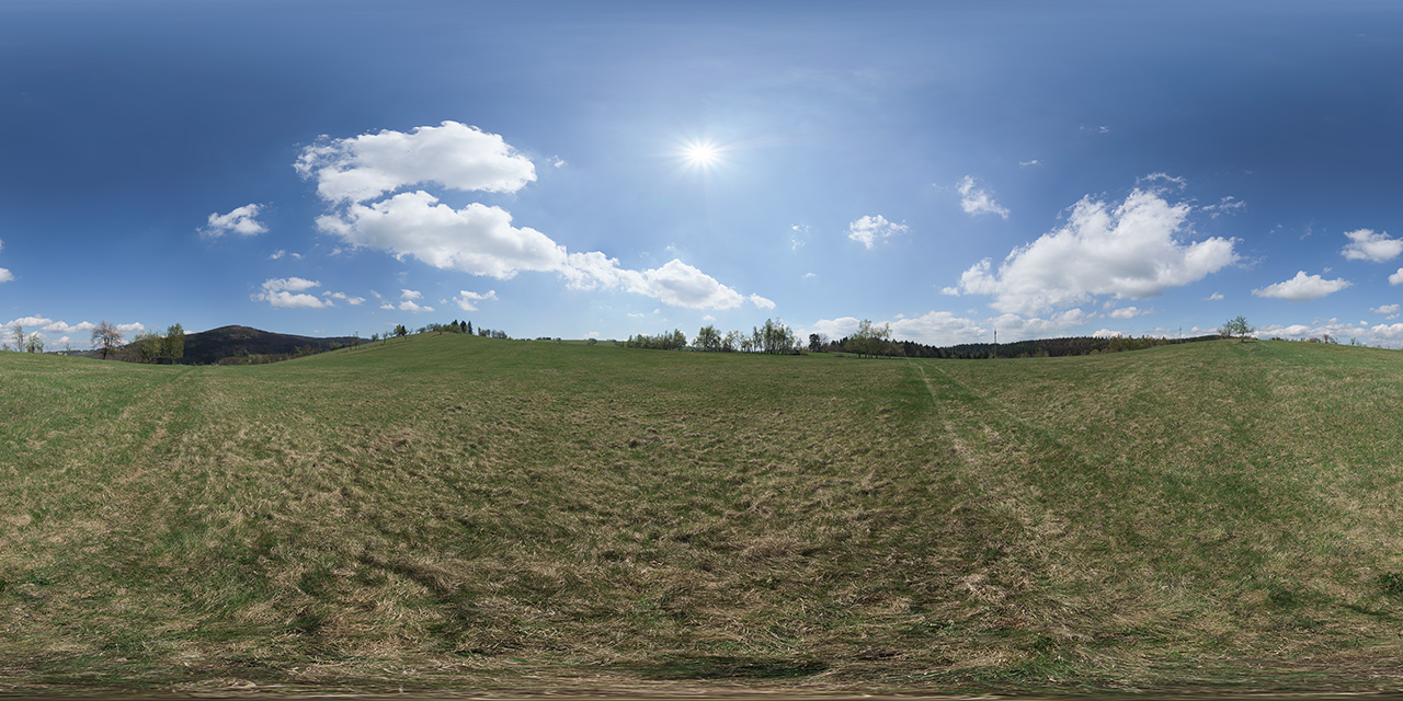 Dorfbach Spring Meadow  - HDRIs - Nature - Skies