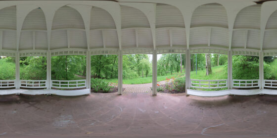 Gazebo in the park hdri map - roofed hdri