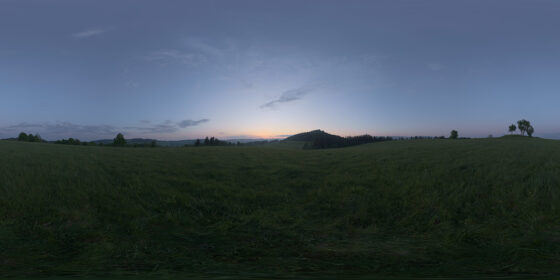 Dark twilight hdri sky map