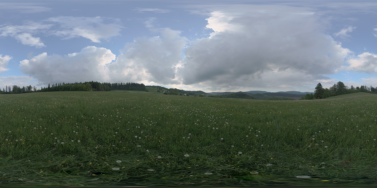 Cloudy Spring Meadow – Neuroder Berge  - HDRIs - Nature