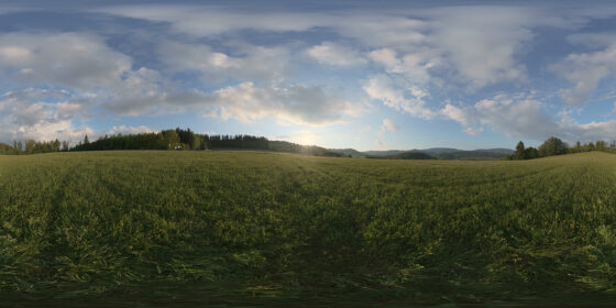 sunny early sunset hdri