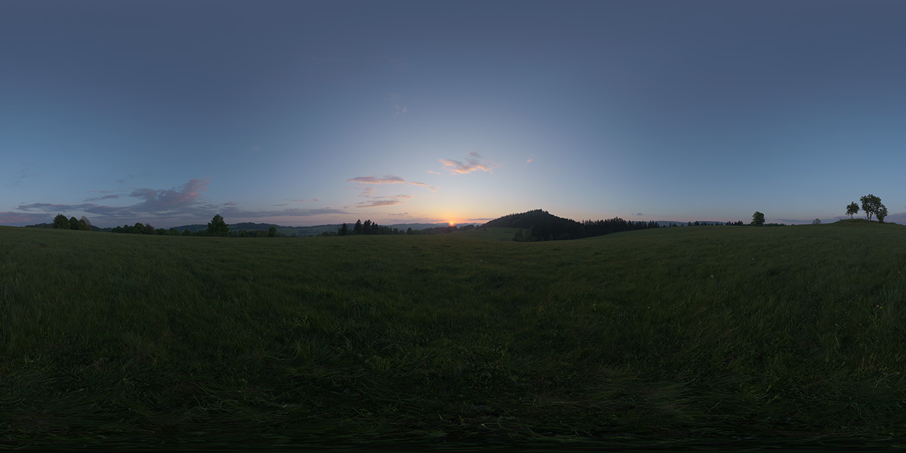 Dusk Meadow – Neuroder Berge  - HDRIs - Nature - Skies