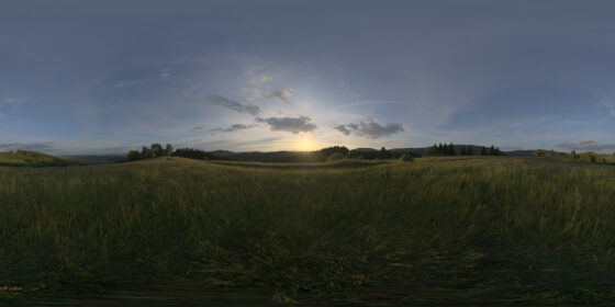 sunset hdri sky map
