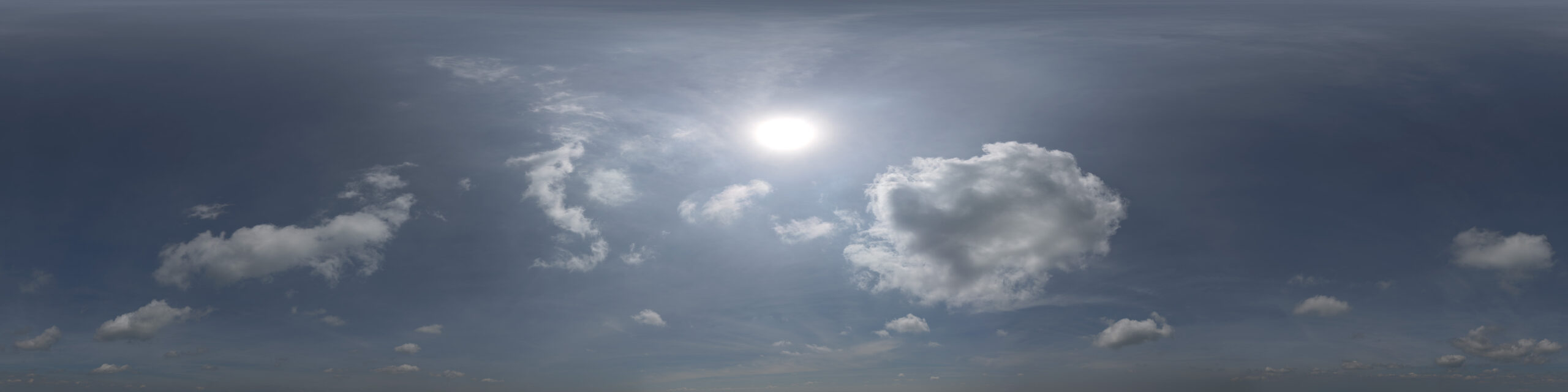 sunny almost clear hdri sky dome